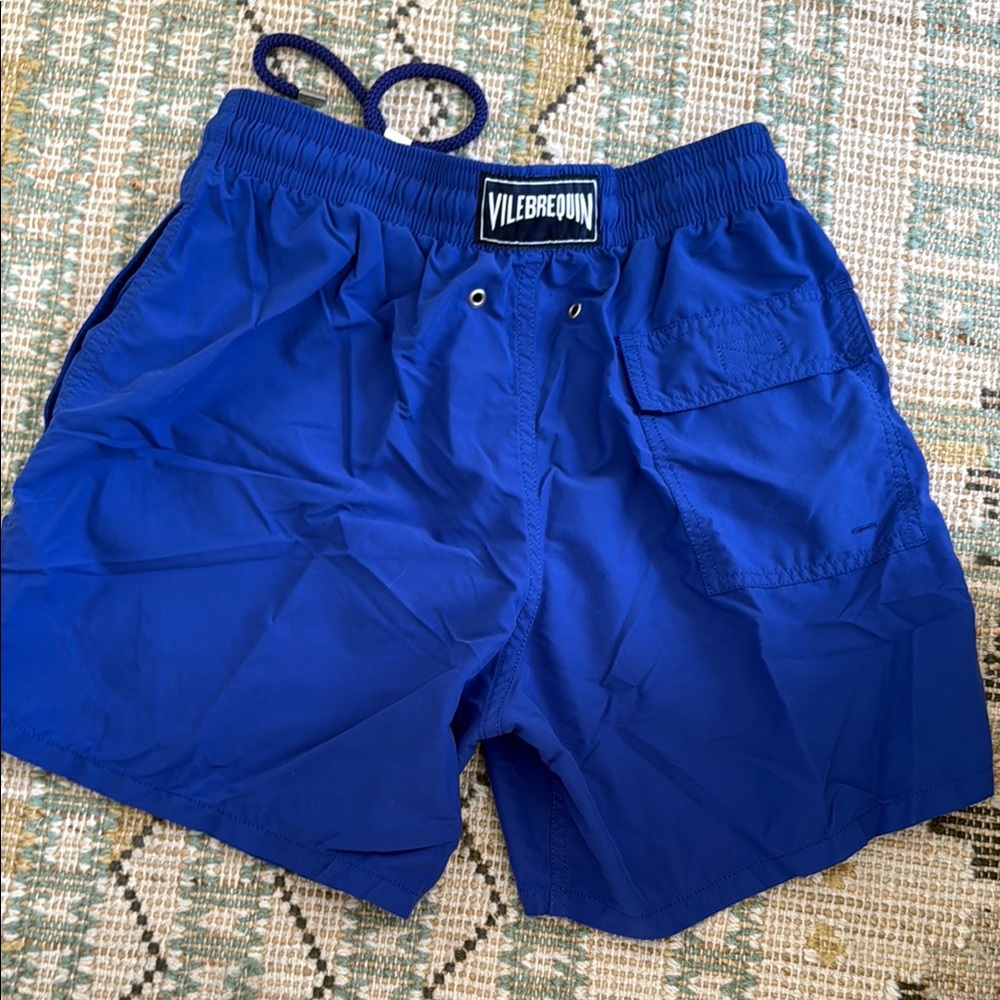 Vilebrequin Blue Athletic Shorts Quick-Dry Drawstring
